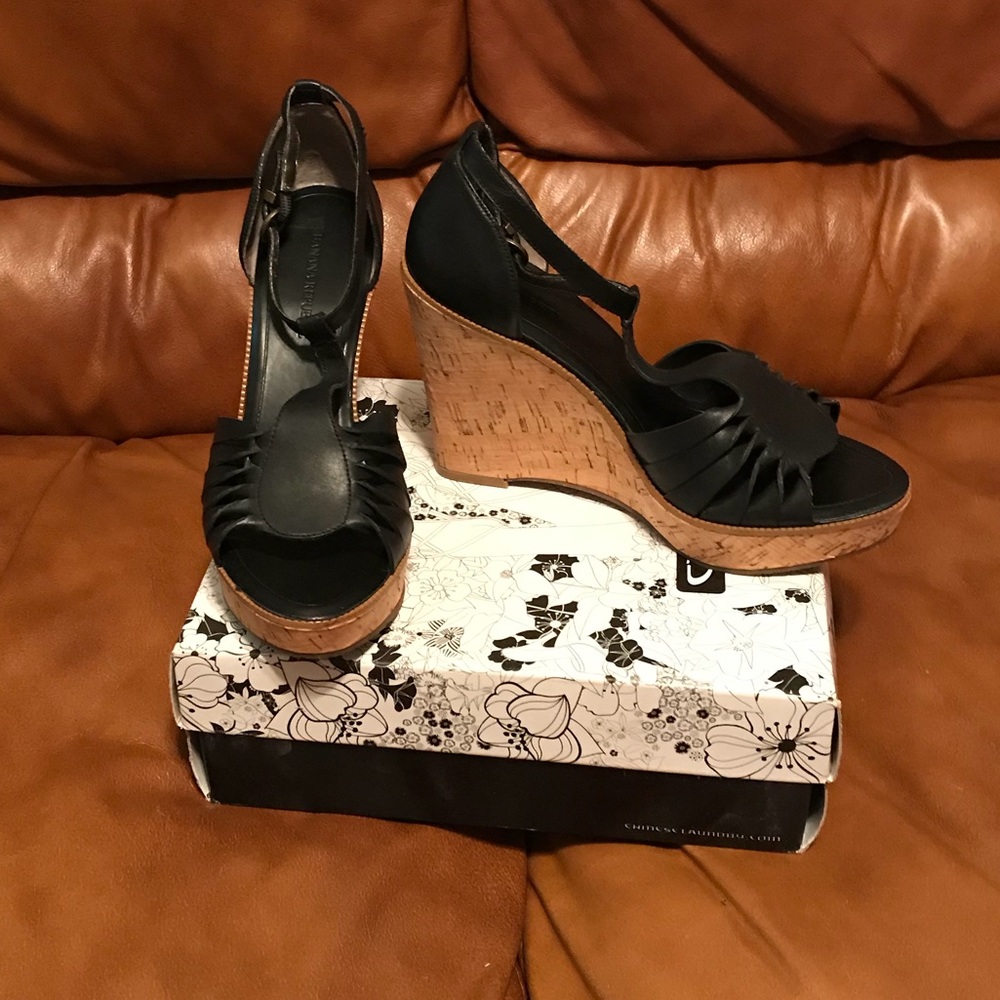 Black Banana Republic Wedges